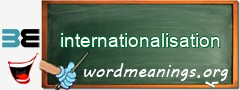 WordMeaning blackboard for internationalisation